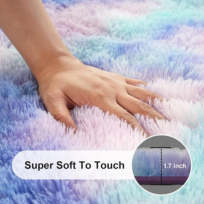 6x9 Area Rugs for Living Room, Large Fluffy Rugs for Bedroom, Fuzzy Shag Soft - Image 2