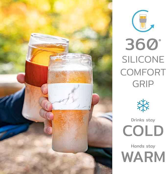HOST Beer FREEZE Beer Glass Cups Set Drinking Glasses, Freezer Mugs - Image 5