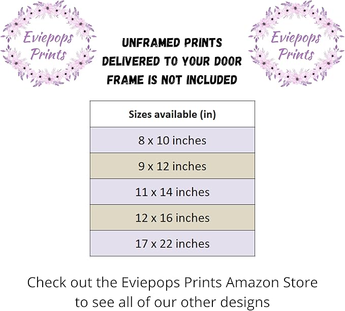 Personalized Safari Animals for Baby Girls Nursery, Set of 3 Unframed Poster Prints, Personalized Name Pink Lilac Floral, Girls Bedroom Decor, Elephant Giraffe (11x14)