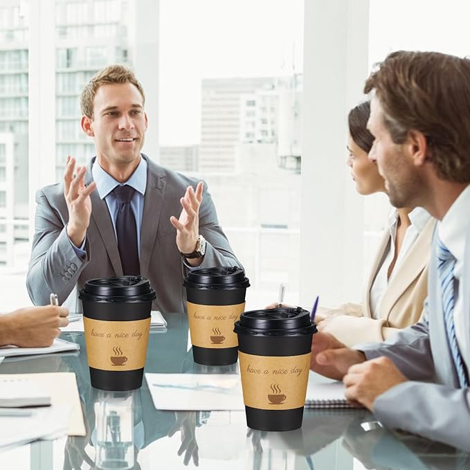 Lamosi 500 Pack 12 oz Coffee Cups, Disposable To Go Paper Cups - Image 3