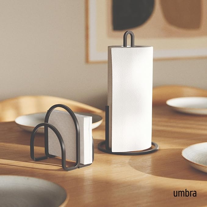 Umbra Squire Napkin Holder, Contemporary Metal Design, doubles as handle - Image 2
