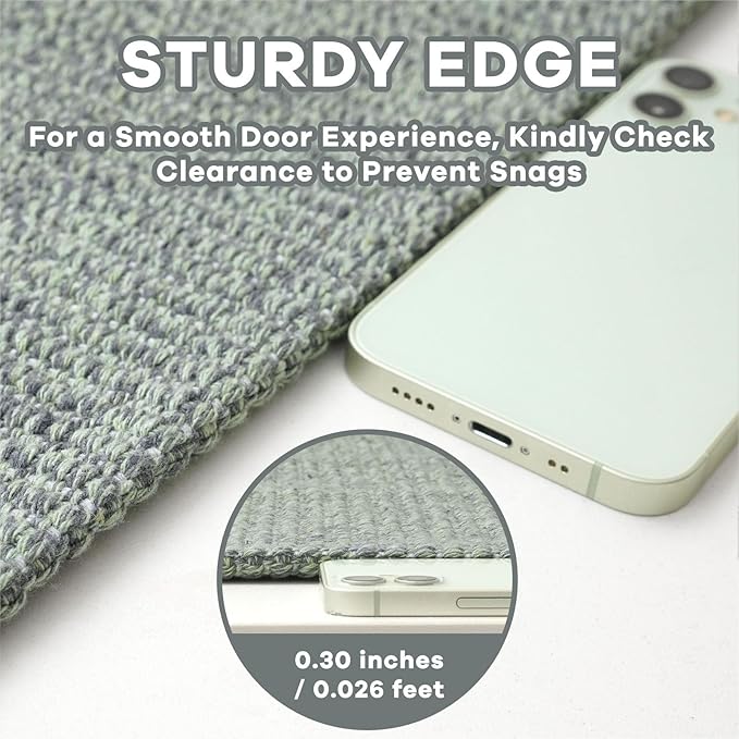 EARTHALL Washable Area Rug 4x6 Ft Non Slip Rugs - Image 2