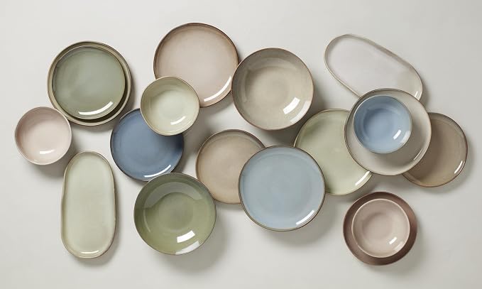 Oneida 897205 Organic Shades 12-Piece Dinnerware Set, Sage Green - Image 15