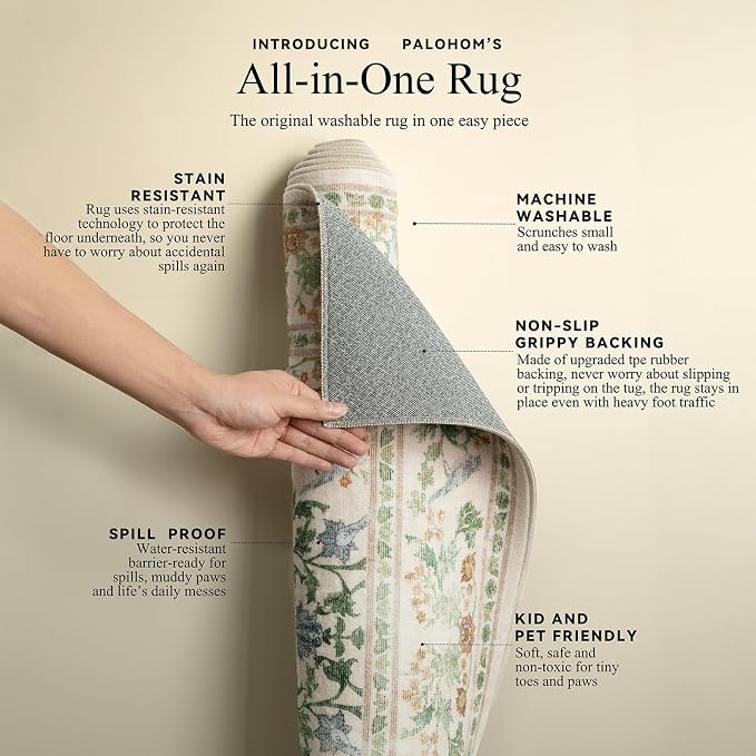 Runner Rug Washable Kitchen Runner: 2'x 6' Rug Runners - Image 4