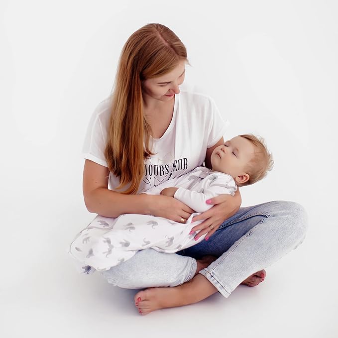 Baby Sleep Sack 1.0 TOG, Organic Cotton Baby Wearable Blanket with Two-Way Zipper, Swaddle Transition Baby Sleeping Bag, All-Season Sleep Sack for Newborn Infant Toddler Boy Girl, 2-Pack, 18-24 Month