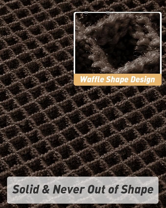 Upgraded Waffle Runner Rug Super Absorbent Non Slip Bath Mats - Image 4