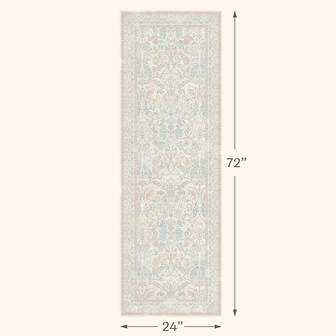 Soft Washable Runner Rug 2x6 Non Slip - Image 2