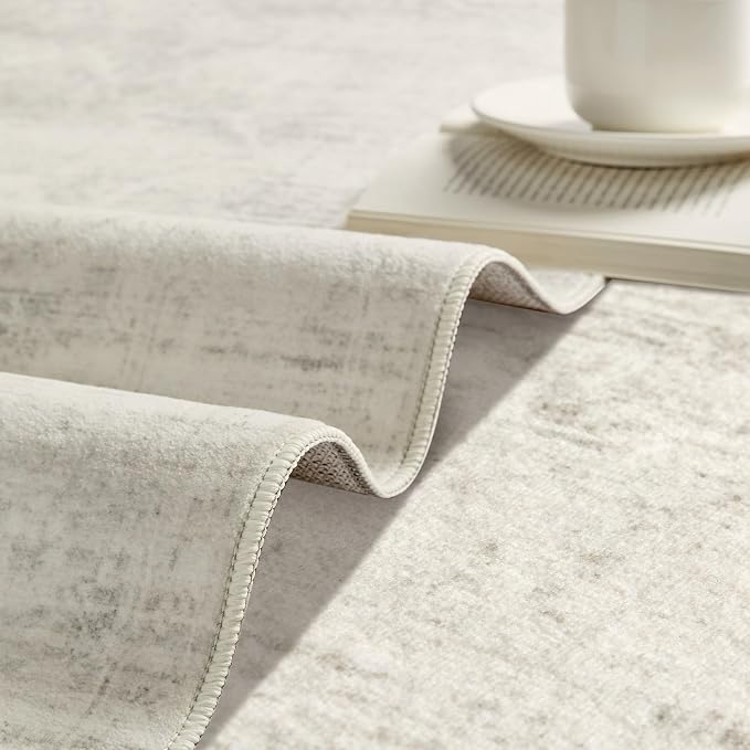 Latte&Fog Washable 2.6x8 Runner Rug - Image 6
