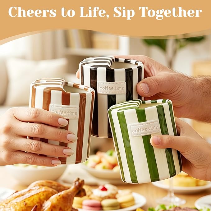 Ceramic Coffee Mug Novelty Ceramic Travel Mug Cute Espresso Cups To Go - Image 3