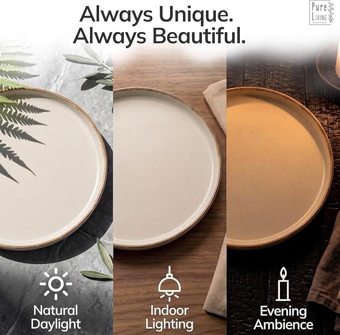12 Piece Stoneware Dinnerware Set - Image 7