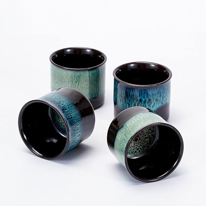 Espresso Cups Set of 2, Ceramic Espresso Cups, Expresso Shots Cups, 2.5oz Tea - Image 2