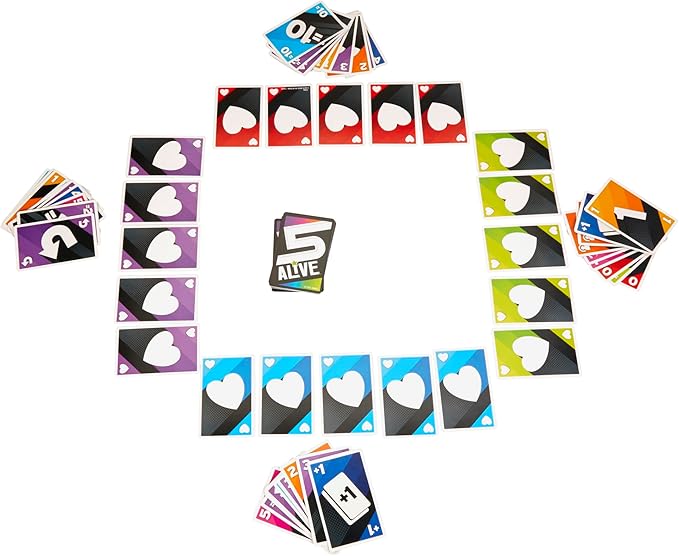 Hasbro Gaming 5 Alive Card Game, Fast-Paced Game for Kids and Families, Easy to Learn, 2 to 6 Players, Fun Summer Activities, Vacation Travel Essentials, Ages 8+