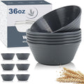 Wheat Straw Bowl Sets, Microwave and Dishwasher Safe Bowls, Salad Bowls by WROVA