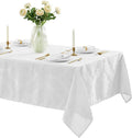 Newbridge Barcelona Luxury Damask Fabric Tablecloth, 100% Polyester, No Iron by HomeBargainsPlus
