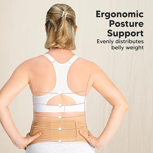 KeaBabies Maternity Belly Bands for Pregnant Women - Soft & Breathable Pregnancy Belly Support Band, Adjustable Maternity Belt for Back, Pelvic Support, Comfortable, Easy to Use (Classic Ivory, 2XL)