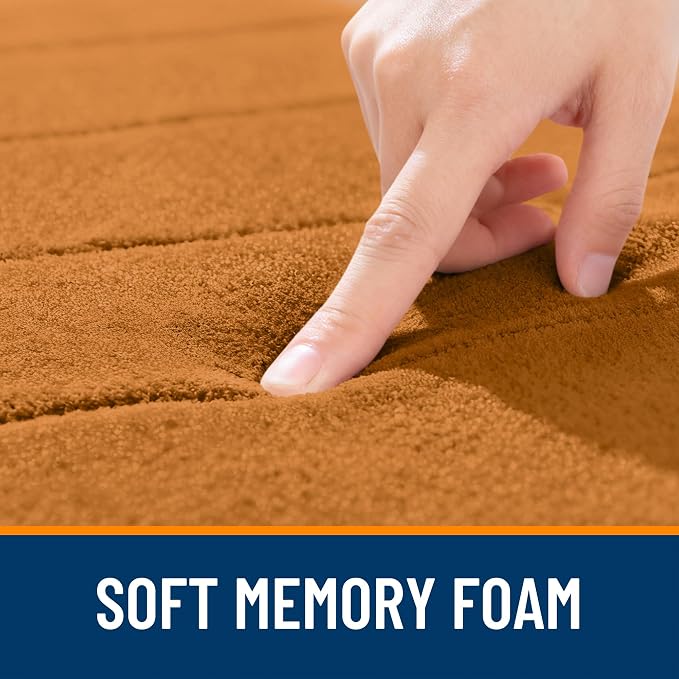 OLANLY Memory Foam Bath Mat 40x32, Super Soft Absorbent Bathroom Rugs, Quick Dry - Image 5