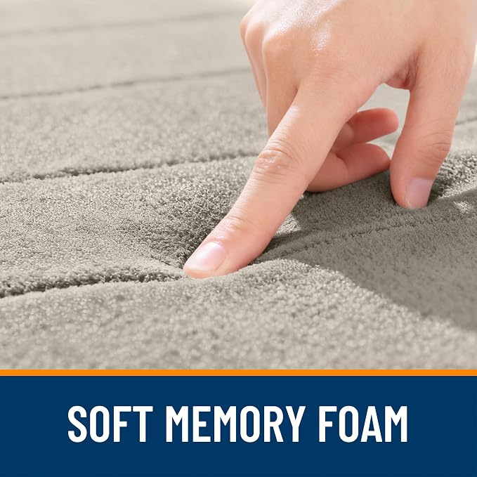 OLANLY Memory Foam Bath Mat 44x32, Super Soft Absorbent Bathroom Rugs, Quick Dry - Image 5