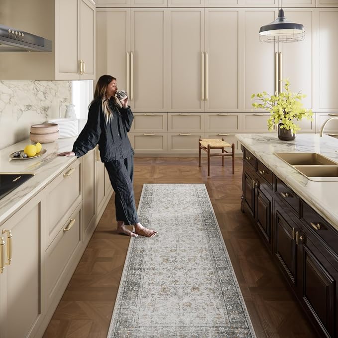 Washable Kitchen Rug Runners for Hallways: 2'6"x8' Bedroom Rug Non Slip - Image 8