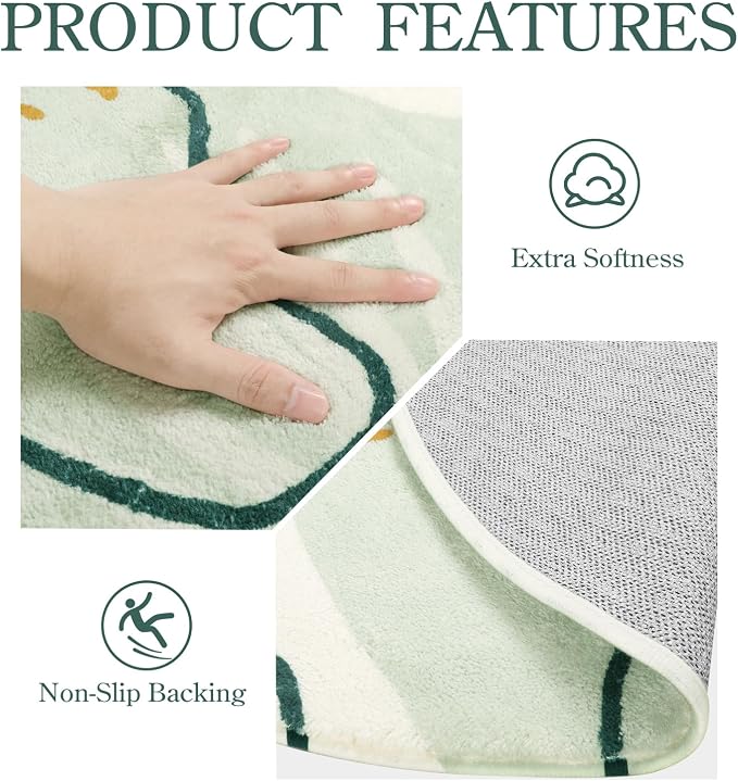 Lahome Green 8 Ft Round Rug - Image 5