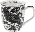 Karma Gifts 14 oz Black and White Boho Mug Raven by KarmaGifts