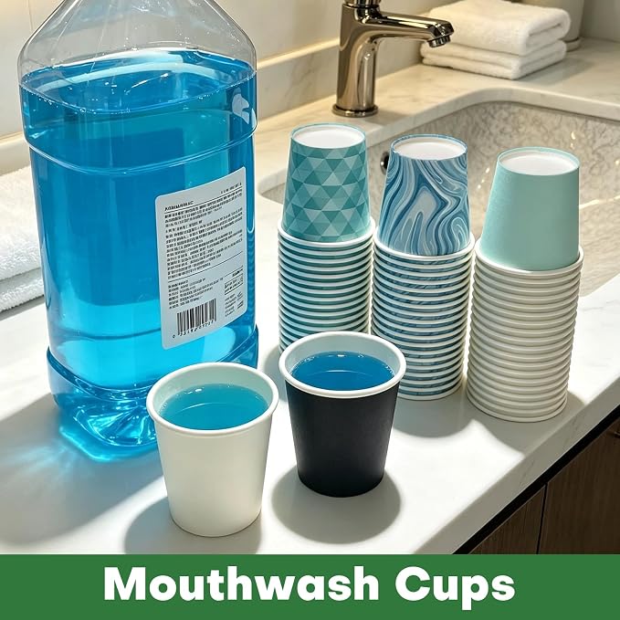 600 Pack 3 oz Bathroom Cups, BPA-Free Disposable Mouthwash Cups, Stackable - Image 5