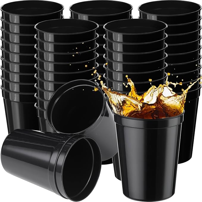 Yungyan 500 Pack 16 oz Stadium Cups Reusable Plastic Cups Blank Drink Stadium by Yungyan