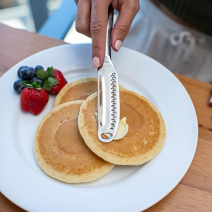 Ready Butter Pro 3-in-1 18/10 Stainless Steel Butter Knife & Cheese Slicer | - Image 7