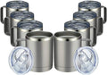 MEWAY 12oz Coffee Mug With Handle 8 Pack Bulk, Stainless Steel Insulated Travel by MEWAY