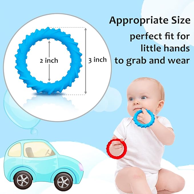 Sensory Chew Bracelets for Boys and Girls, 4 Pack Fidget Bracelet for Kids with Autism ADHD Anxiety Texture Soft Silicone, Oral Motor Aids Toddler Bracelets Sensory Chew Toys for Kids Chewing Biting