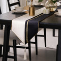 Avigers Table Runner 12 x 78 Inch, Tassels | Faux Silk double-layer accent by Avigers