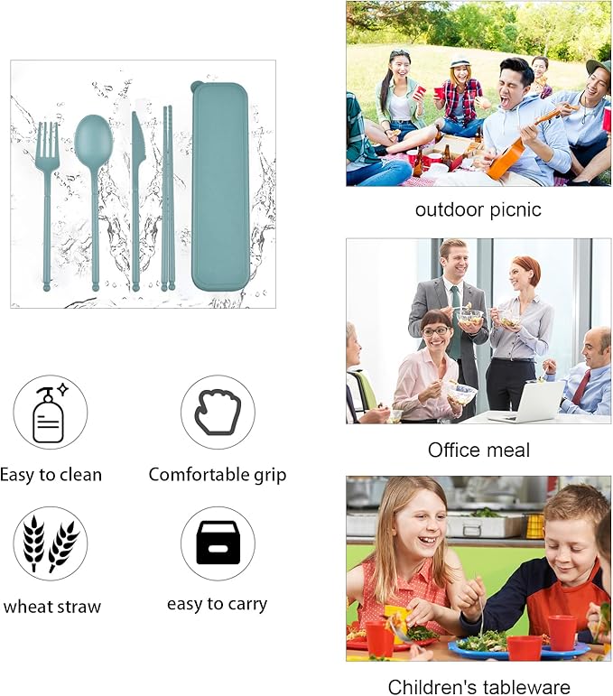 Travel Utensils, Reusable Utensils Set - Image 4