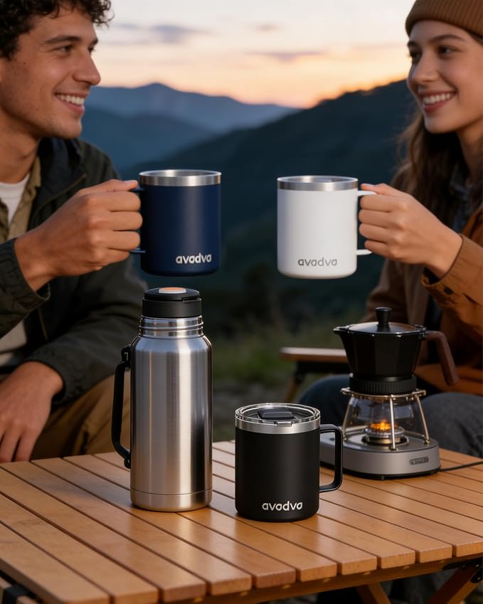 8 Pack 12oz Insulated Coffee Mug - Image 8