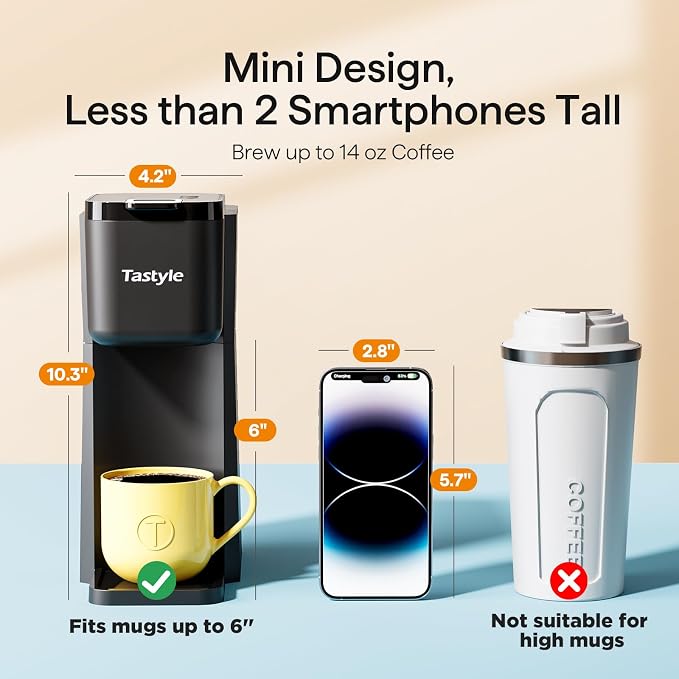 Tastyle Mini Single Serve Hot and Iced Coffee Maker - Image 4