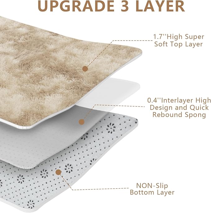 10X14 Large Area Rugs for Living Room Bedroom, Big Shag Rug for Bedroom Dorm - Image 5