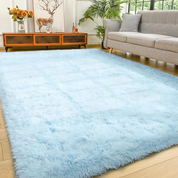 YJ.GWL Area Rugs for Living Room Bedroom, 8x10 Machine Washable Large Light by YJGWLHomeDecor