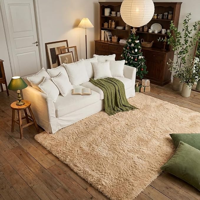 Mugorn 3x5 Rugs for Bedroom, Fluffy Area Rugs for Living Room, Soft Shag Kids - Image 7