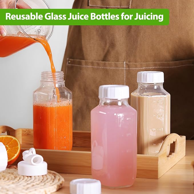 CUCUMI 12 Pack 16 Oz Glass Milk Bottles - Image 5