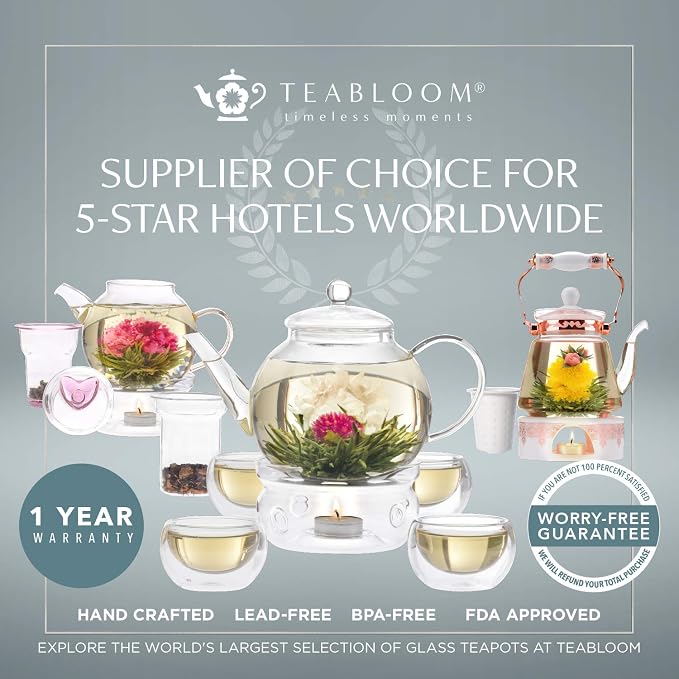 Teabloom Clear Glass Saucers Set of 6 – 6.3 Inch Borosilicate Glass Cup Saucers - Image 5