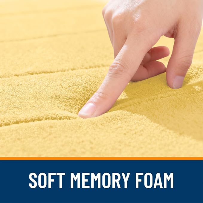 OLANLY Memory Foam Bath Mat 36x24, Super Soft Absorbent Bathroom Rugs, Quick Dry - Image 5
