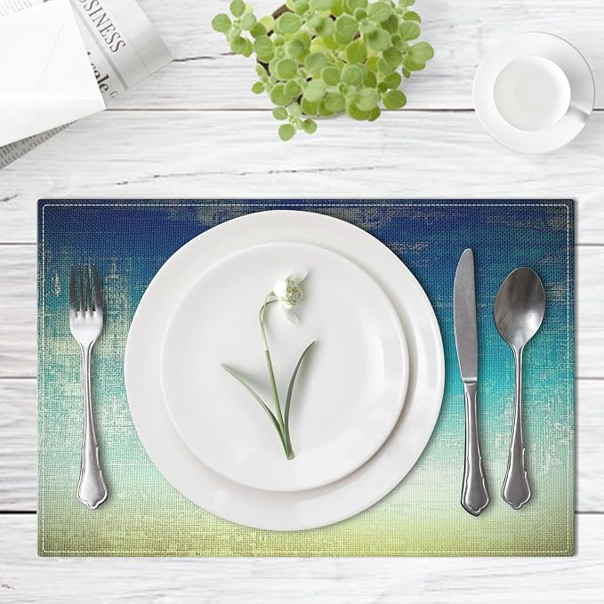 Emvency Farmhouse Placemats Set of 4, 12x18 Inch - Image 4