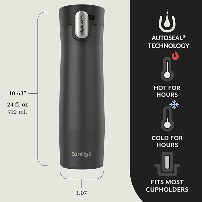 Contigo West Loop 3.0 Stainless Steel Insulated Travel Mug, Leak Proof - Image 4