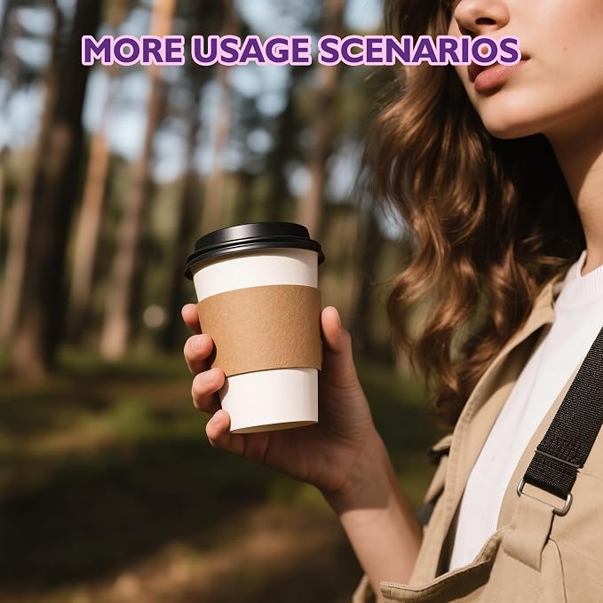 12 oz 50 Pack Disposable Coffee Cups - Image 9