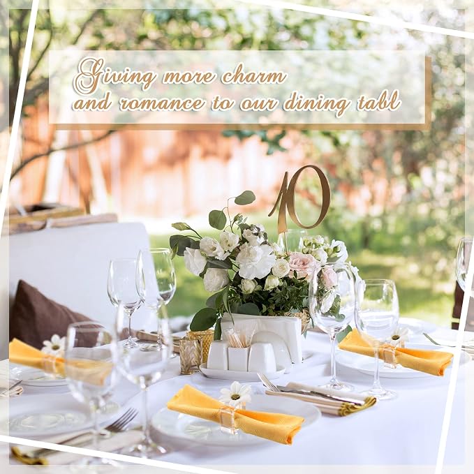 24 Pcs Acrylic Napkin Rings Clear Napkin Holder Bulk - Image 5