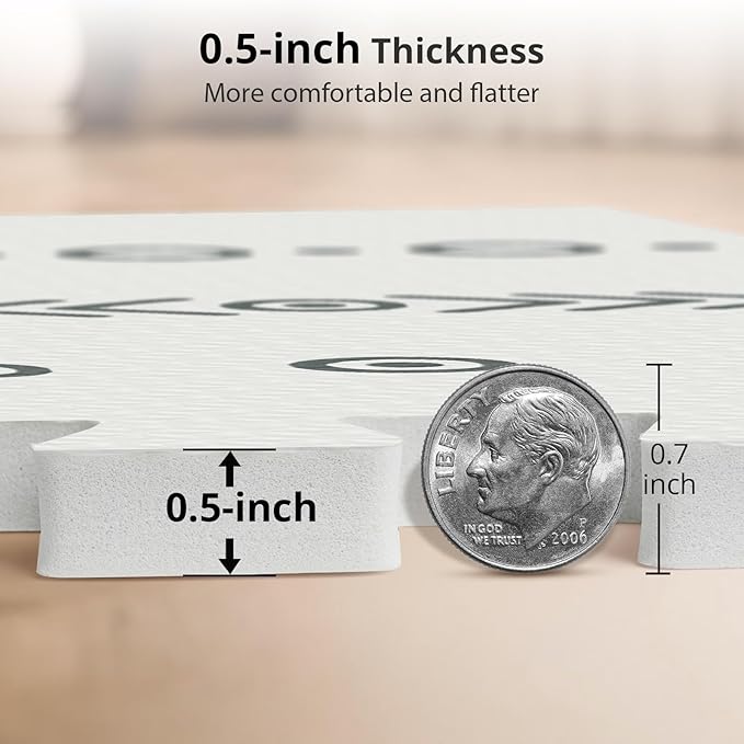 Baby Foam Play Mat, PIGLOG 72x48 Baby Crawling Mat, Floor Mats for Kids for Baby with Interlocking Floor Tiles, Toddler Play Mat for Indoor and Outdoor, Easy to Clean Playroom Floor Mat, Bohemia