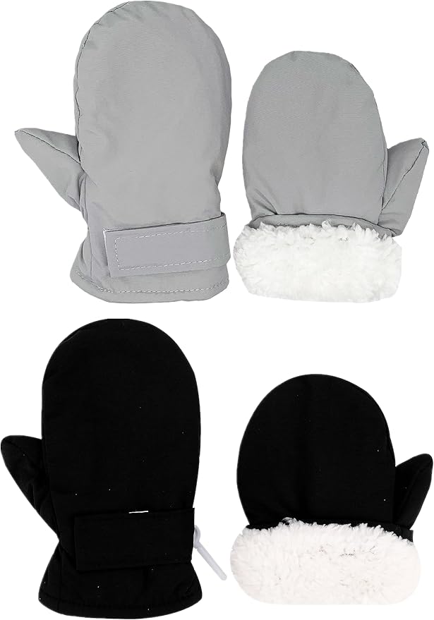 Toddler Gloves Kids Mittens Winter Warm Lined Fleece Gloves Waterproof Snow Baby Mitten for Boys Girls