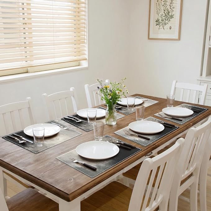 Emvency Farmhouse Placemats Set of 6, 12x18 Inch - Image 5