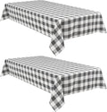 Buffalo Plaid Tablecloth, 2 Pack, 54 x 80 inch, Stain and Wrinkle Resistant by Hiasan