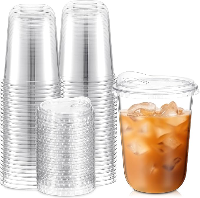 Baderke 25 Pcs Clear Plastic Cups by Baderke
