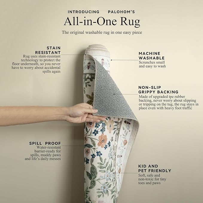 Washable Kitchen Rug Runners for Hallways: 2'6"x8' Bedroom Rug Non Slip Low - Image 4