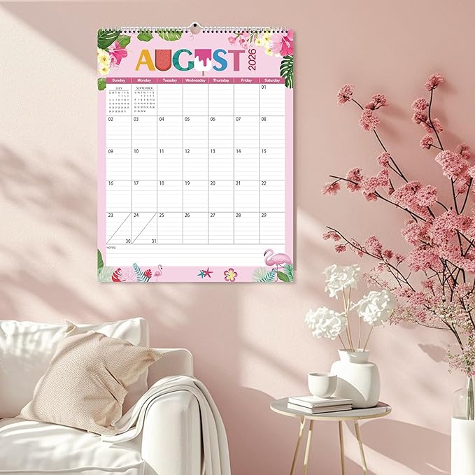 GuassLee Extra Large Wall Calendar 2025-2026, 19-Month Vertical Wall Calendar 2025, Jun. 2025 to Dec. 2026, 17" X 22" Paper Hanging Planner with Thick Paper Spiral Bound for Office Home Organizing